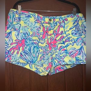 Lilly Pulitzer Adie Short sz 16 Lemon Drop